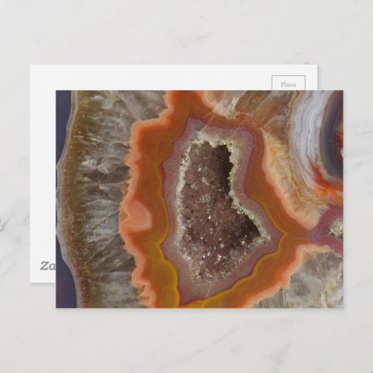 Earthy Quartz Crystal Druzy Briefkaart (Voorkant / Achterkant)