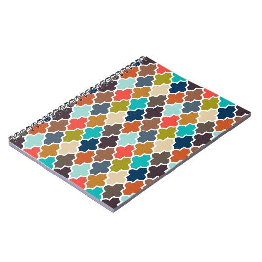 Earthy Quatrefoil Notitieboek (Linkerzijde)