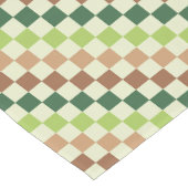 Earthy rainbow diagonal checkerboard pattern korte tafelloper (Hoek)