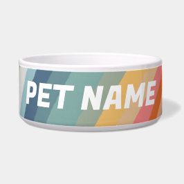 Earthy Rainbow Gepersonaliseerd Dog Pet Water Food Voerbakje