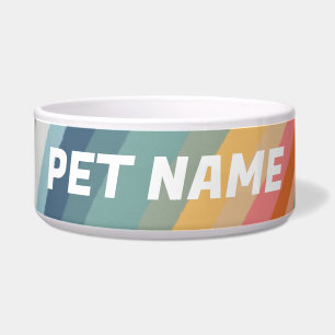 Earthy Rainbow Gepersonaliseerd Dog Pet Water Food Voerbakje