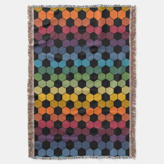 Earthy Rainbow Voetbal print Deken (Voorkant Verticaal)