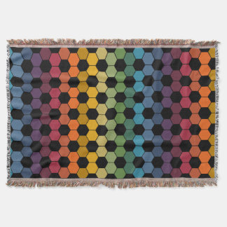 Earthy Rainbow Voetbal print Deken
