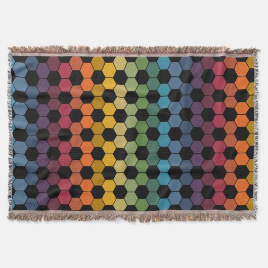 Earthy Rainbow Voetbal print Deken (Voorkant)