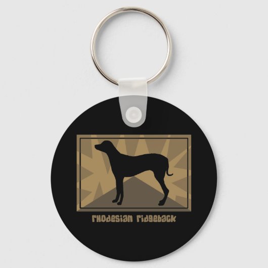 Earthy Rhodesian Ridgeback Sleutelhanger (Voorkant)