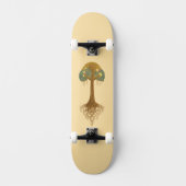 Earthy Rugged Tree of Life Unisex   Persoonlijk Skateboard (Voorkant)