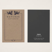 Earthy Rustic Kraft Pine Cones Visitekaartje (Voorkant /achterkant)