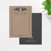 Earthy Rustic Kraft Pine Cones Visitekaartje (Bureau)