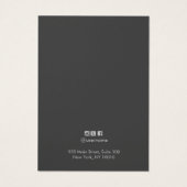 Earthy Rustic Kraft Pine Cones Visitekaartje (Achterkant)