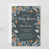 Earthy Scandinavian Nordic Folk Art Floral Kaart (Voorkant)