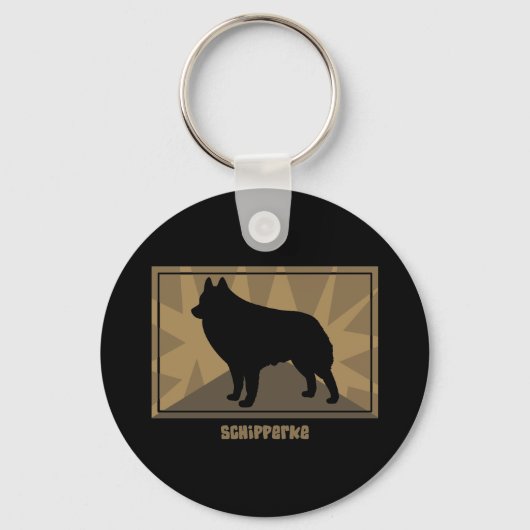 Earthy Schipperke Sleutelhanger (Voorkant)