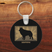 Earthy Schipperke Sleutelhanger (Voorkant)