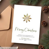 Earthy Script Font Holiday Christmas Greeting Card Feestdagenkaart