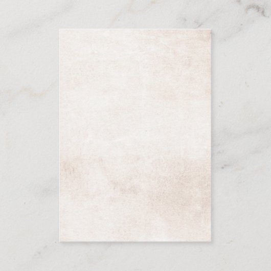 Earthy Shade Flowers Diaper Raffle Game Tickets Informatiekaartje (Achterkant)