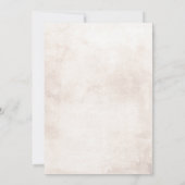 Earthy Shade Flowers Elegant Wedding Jubileum Kaart (Achterkant)