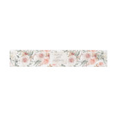 Earthy Shade Flowers Pattern Elegant Wedding Uitnodigingen Wikkel (Vlak)