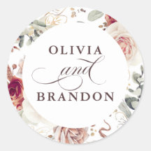 Earthy Shades Floral Elegant Wedding