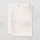 Earthy Shades Foliage Boho Wedding RSVP (Achterkant)