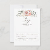 Earthy Shades Foliage Boho Wedding RSVP (Voorkant)