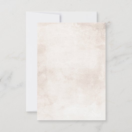 Earthy Shades Foliage Boho Wedding RSVP (Achterkant)