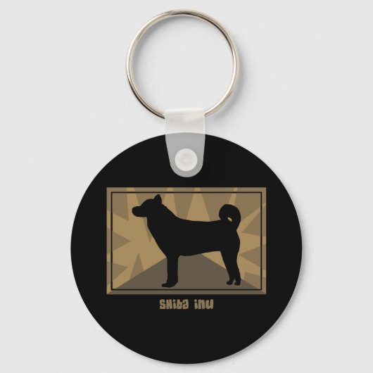 Earthy Shiba Inu Sleutelhanger (Voorkant)