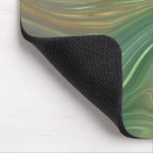 Earthy Strata | Emerald Green Brown Gold Agate Muismat (Hoek)