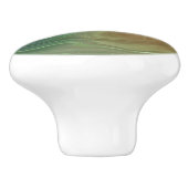 Earthy Strata | Neutraal groen bruin goudgas Keramische Knop (Zijkant)