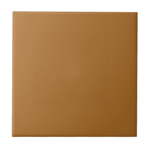 Earthy Sudan Brown Neutral Solid Color Print Tegeltje