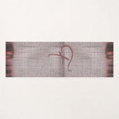 Earthy Suede Pink Red Faded Woven Canvas Yogamat (Voorkant (horizontaal))