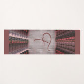 Earthy Suede Pink Red Faded Woven Canvas Yogamat (Voorkant (horizontaal))