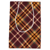 Earthy Tartan Plaids Special Day Birthday Medium Cadeauzakje (Achterkant)