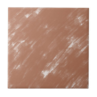 Earthy Terracotta Clay Watercolor Brush Stroke Tegeltje