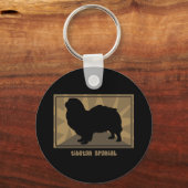 Earthy Tibetan Spaniel Sleutelhanger (Voorkant)