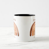 Earthy Tone Boho Rainbow Mam Coffee Mok (Center)