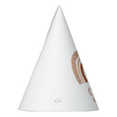 Earthy Tone Boho regenboog meisjes eerste verjaard Feesthoedjes (Links)