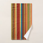 Earthy Tone Stripes Bad Handdoek (Handdoek)