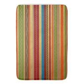 Earthy Tone Stripes Badmat (Voorkant Verticaal)