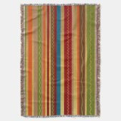 Earthy Tone Stripes Deken (Voorkant Verticaal)