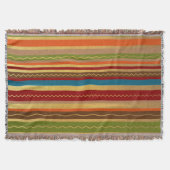 Earthy Tone Stripes Deken (Voorkant)