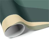 Earthy Tones Abstract Swirl Design Cadeaupapier (Rol Hoek)