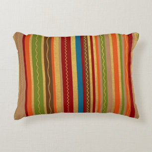 Earthy Tones Stripes Accent Kussen
