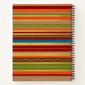 Earthy Tones Stripes Notitieboek (Achterkant)