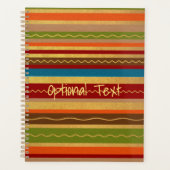 Earthy Tones Stripes Planner (Voorkant)