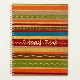 Earthy Tones Stripes Planner