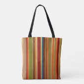 Earthy Tones Stripes Tote Bag (Achterkant)