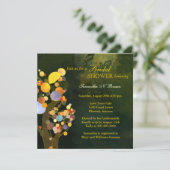 Earthy Trees Modern Vrijgezellenfeest Kaart (Staand voorkant)