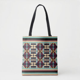 Earthy Tribal Tapestry Tote Bag
