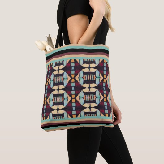 Earthy Tribal Tapestry Tote Bag (Dichtbij)
