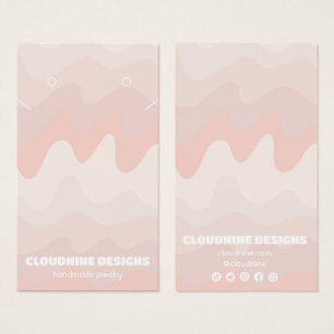 Earthy Waves die Ketting Jewelry Display Kaart