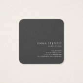 Earthy Wild Flowers Floral Square Visitekaartje (Achterkant)